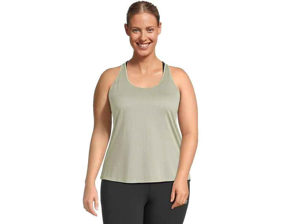 Топ Athletics с технологией быстрого высыхания и светоотражающим логотипом New Balance