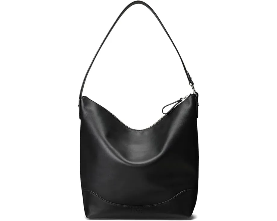 Большая сумка-ведро Lauren Ralph Lauren из натуральной кожи Tasha с ремнем на D-кольцах