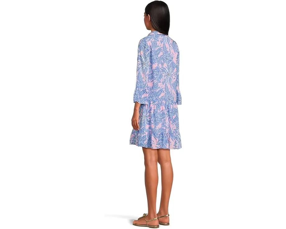 Туника-платье Lilly Pulitzer Diantha с воротником и длинным рукавом