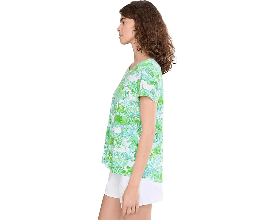 Топ Lilly Pulitzer Etta с круглым вырезом из пима-хлопка