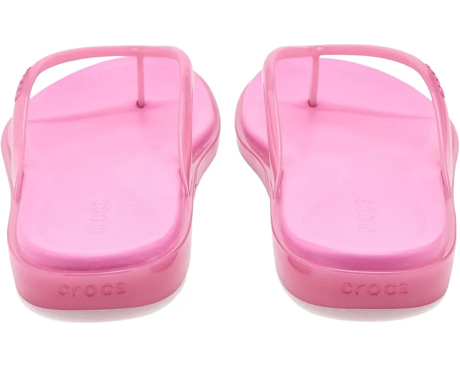 Crocs шлепанцы Miami на танкетке с минималистичными ремешками