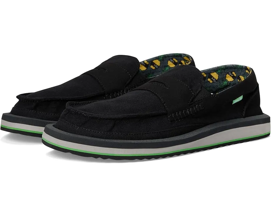 Лоферы Donny Loafer X Ben Gravy с льняным верхом и стелькой с принтом Sanuk