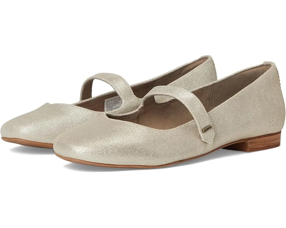 Туфли-лодочки TOMS Bianca из замши с квадратным носком и ремешком