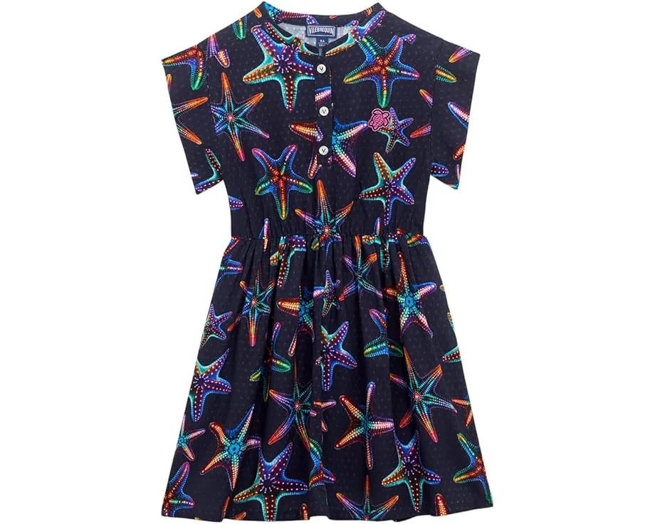 Длинное платье Vilebrequin Viscose Long Dress Disco Stars с принтом звезд