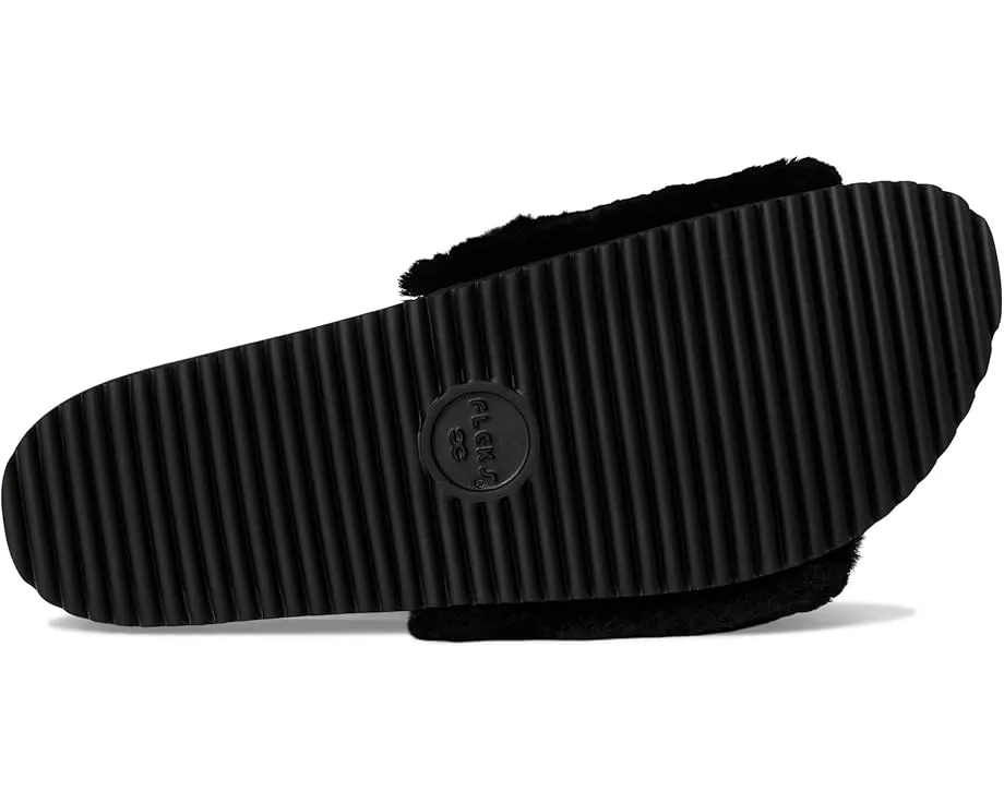 Сандалии Fleks San Ysidro с кожаной стелькой и овчиной на ремешке