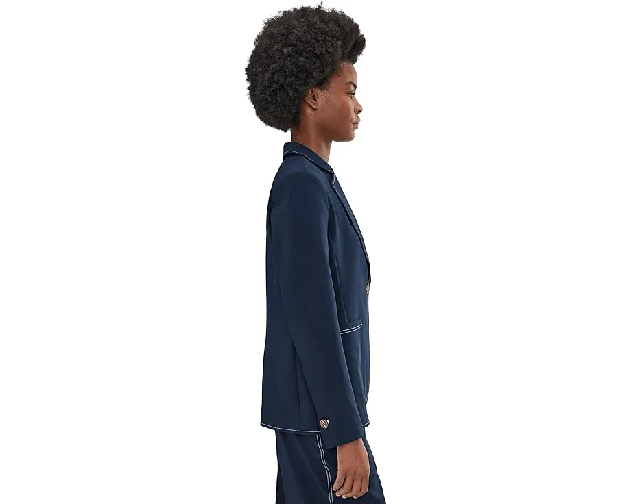 Блейзер Sleek Stretch Accent Stitch с контрастной строчкой и одним пуговицей NIC+ZOE