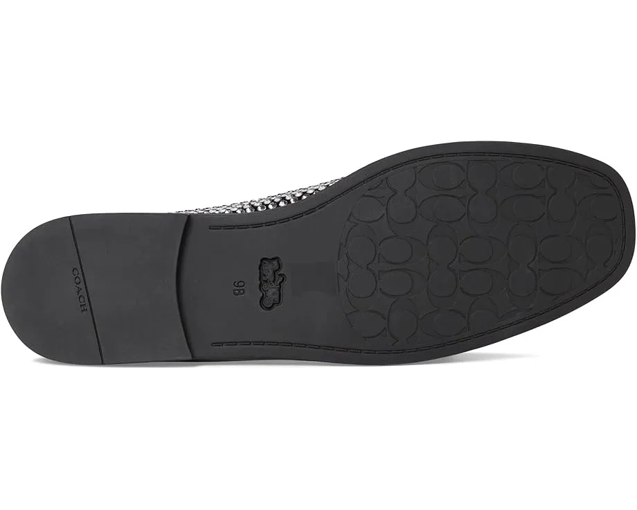 Балетки COACH Emilia Mary Jane с кристаллами и ремешком