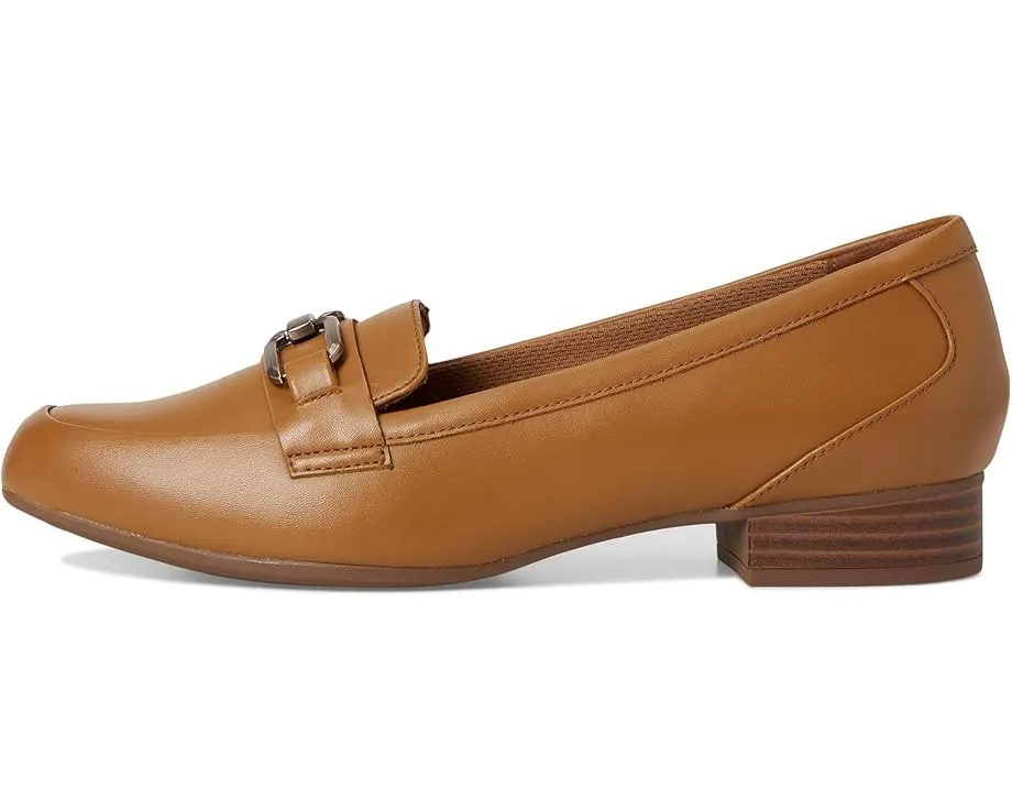 Лоферы Juliet Echo от Clarks из кожи с декором horsebit и каблуком