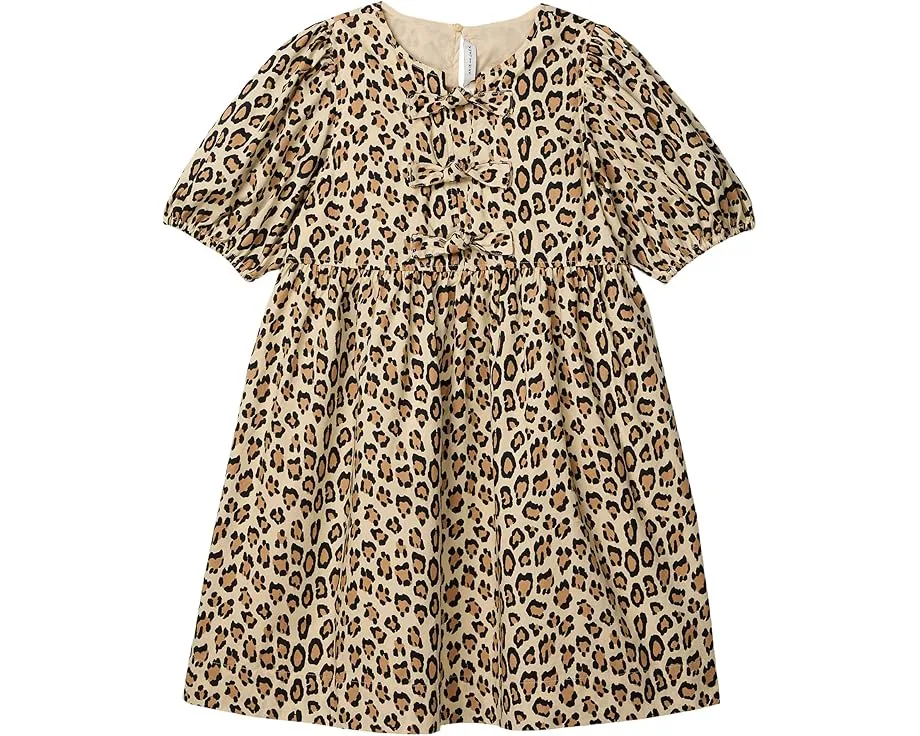 Детское платье Janie and Jack с животным принтом и пышными рукавами