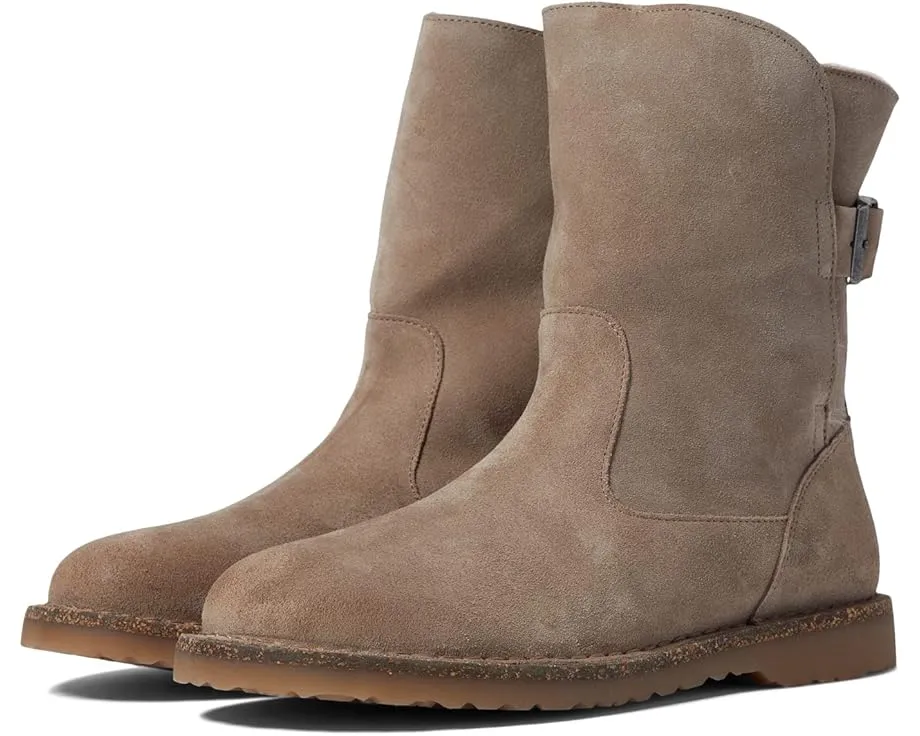 Ботинки Birkenstock Uppsala из замши с натуральным мехом внутри