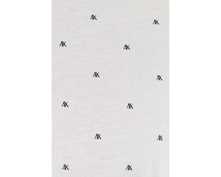 Поло Armani Exchange с логотипом All Over из хлопка пике в классическом крое