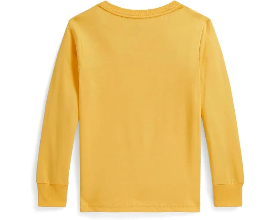 Футболка Polo Ralph Lauren Kids с длинным рукавом и принтом Polo Bear для малышей