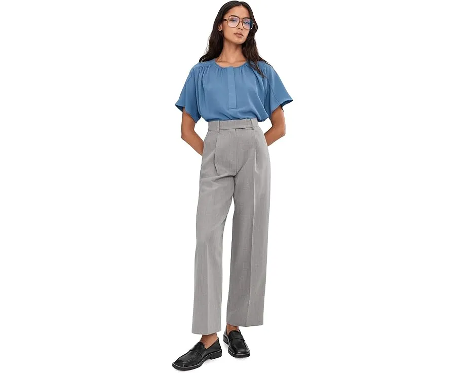 Блузка Vince Camuto с коротким рукавом и сборкой спереди