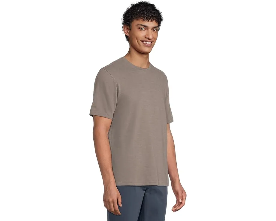 Футболка Vince Short Sleeve Crew из пима-хлопка с рельефным узором