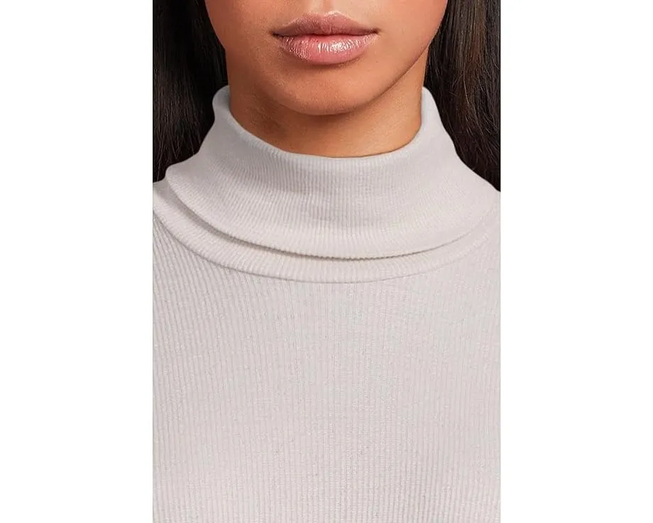 Майка Michael Stars Nessa с воротником водолазкой и рубчиком