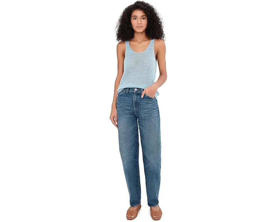 Топ Madewell Linen Vera с вырезом лодочкой из дышащего льна