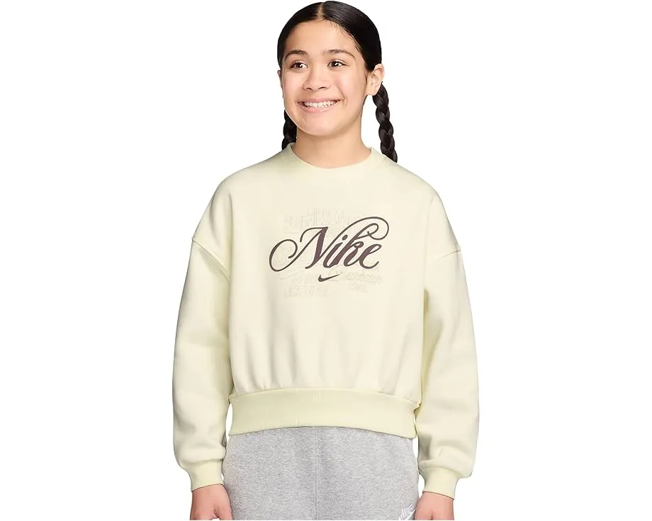 Свитшот Nike Kids Sportswear Club Fleece Boxy Crew Neck свободного кроя