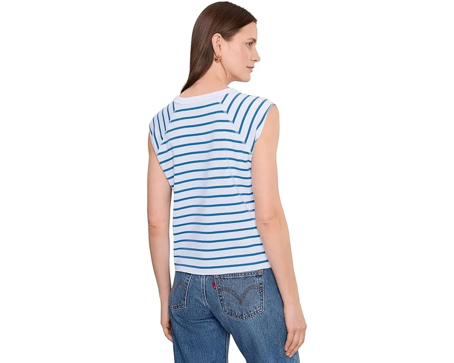 Lilla P Футболка с коротким рукавом и круглым вырезом в рубчатую полоску