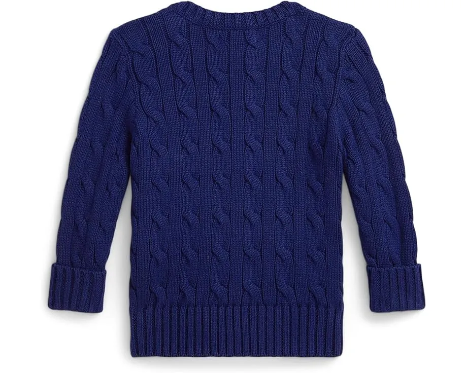 Детский свитер Polo Ralph Lauren с медвежонком и косой вязкой