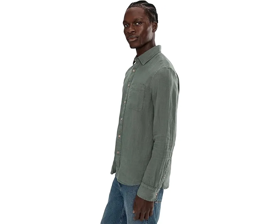 Рубашка Faherty Laguna Linen Shirt из европейского льна с длинными рукавами