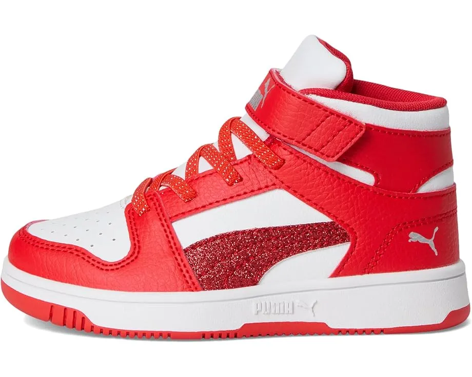 Кроссовки PUMA Kids Rebound Layup Mid на липучках с промежуточной подошвой EVA