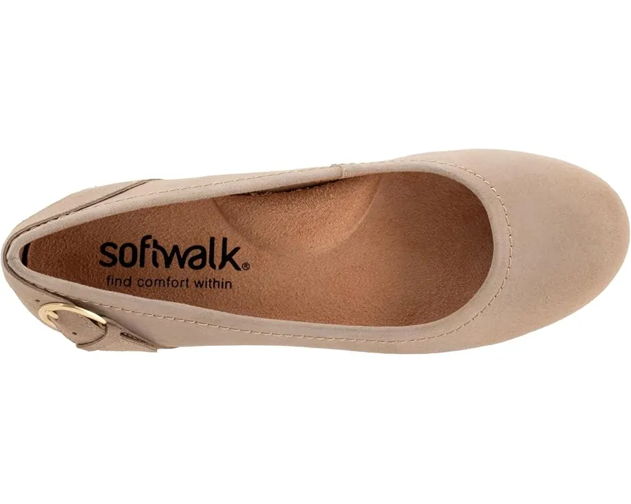 Балетки Sydney с декоративной пряжкой и круглым носком SoftWalk