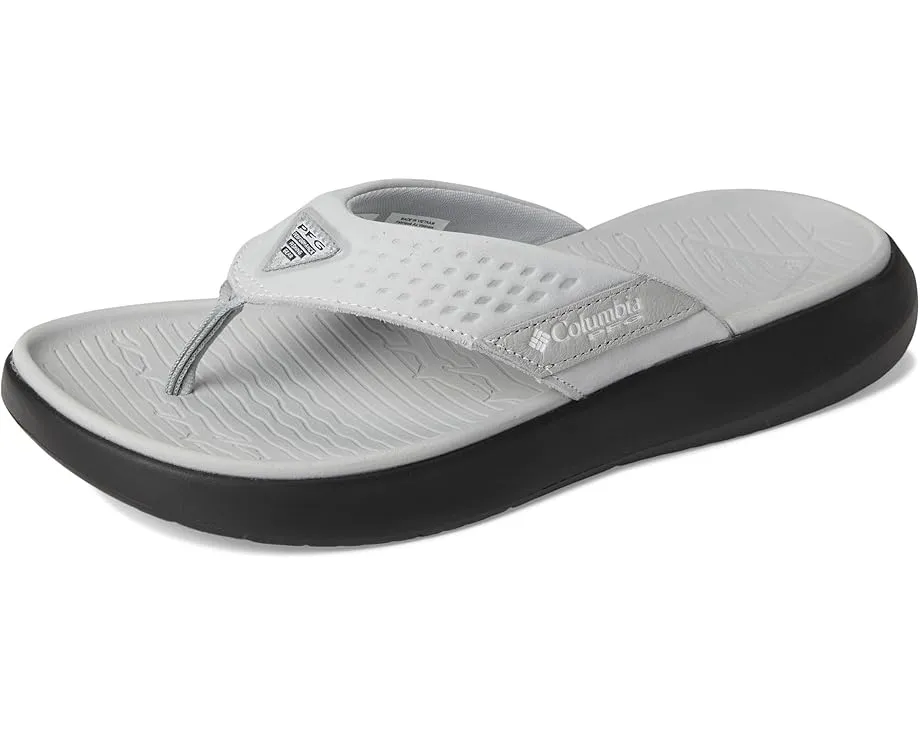 Шлепанцы Columbia Boatside Flip Lea PFG с ремешком из кожи и подошвой Omni-Grip