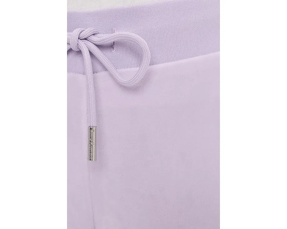 Брюки Juicy Couture из велюра с резинкой и кулиской