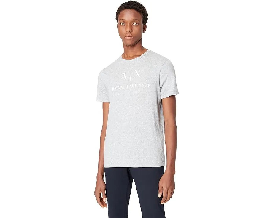 Футболка Armani Exchange Logo Printed Tee с принтом на груди и прямым подолом