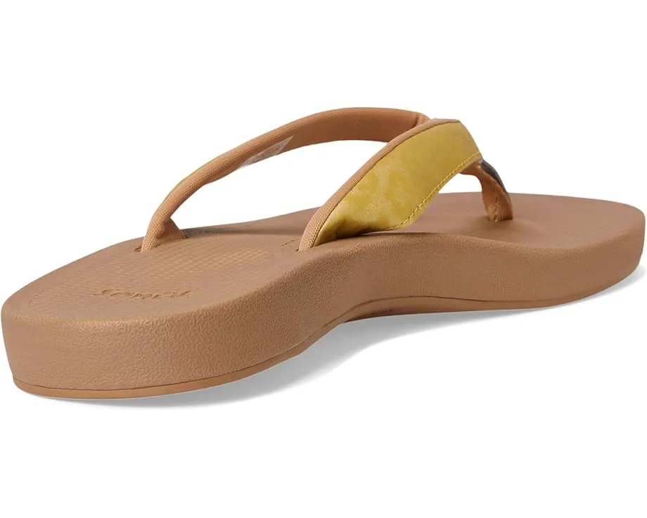 Сандалии Sanuk Cosmic Shores Leopard с металлическим принтом и стелькой из пены Bloom