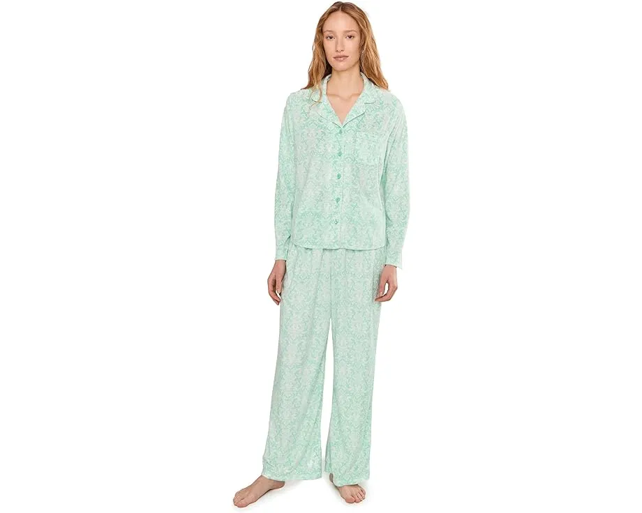 Пижамный комплект Minky Fleece с нагрудным карманом и повязкой Karen Neuburger