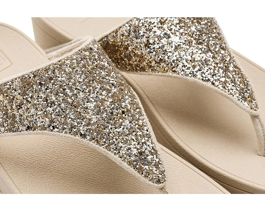 Сандалии FitFlop Lulu Multi-Tonal Glitter с перемычкой и блестками