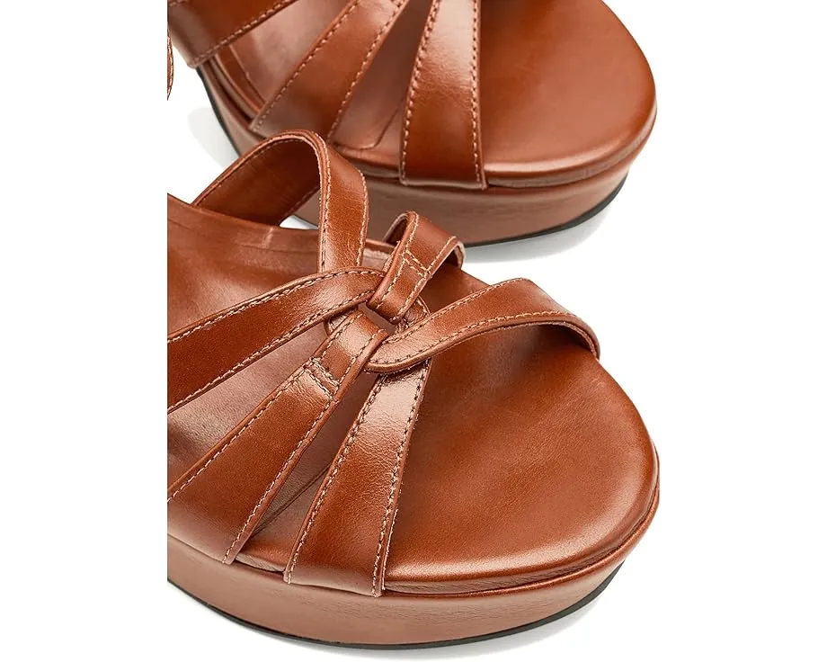 Сандалии Bernardo Vittor с плетёным верхом и каблуком платформы