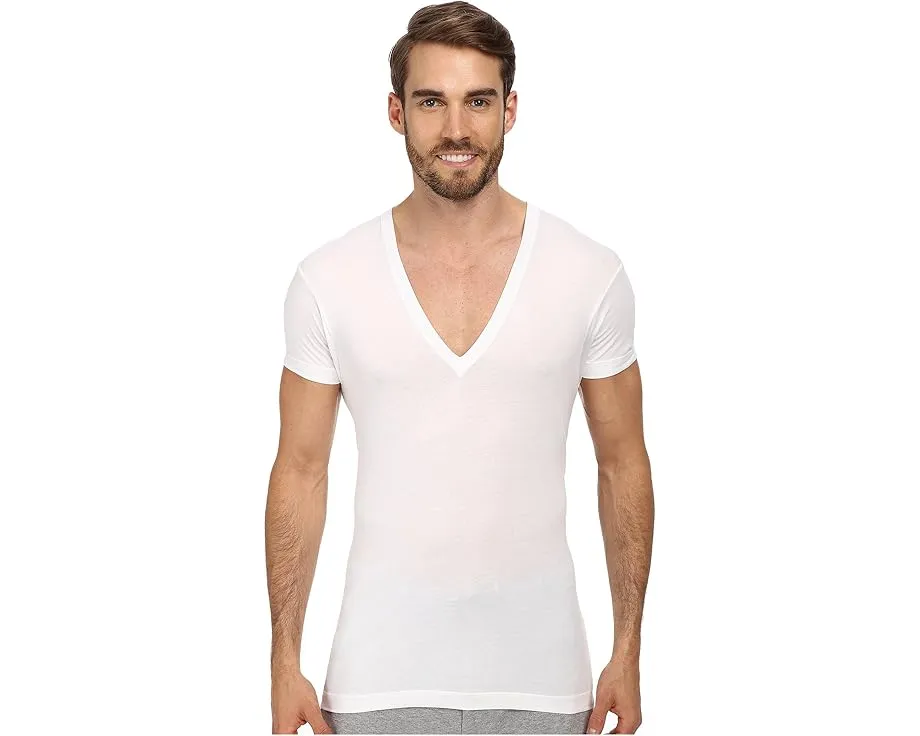 Футболка 2(X)IST Pima Slim Fit Deep V-Neck из пима-хлопка