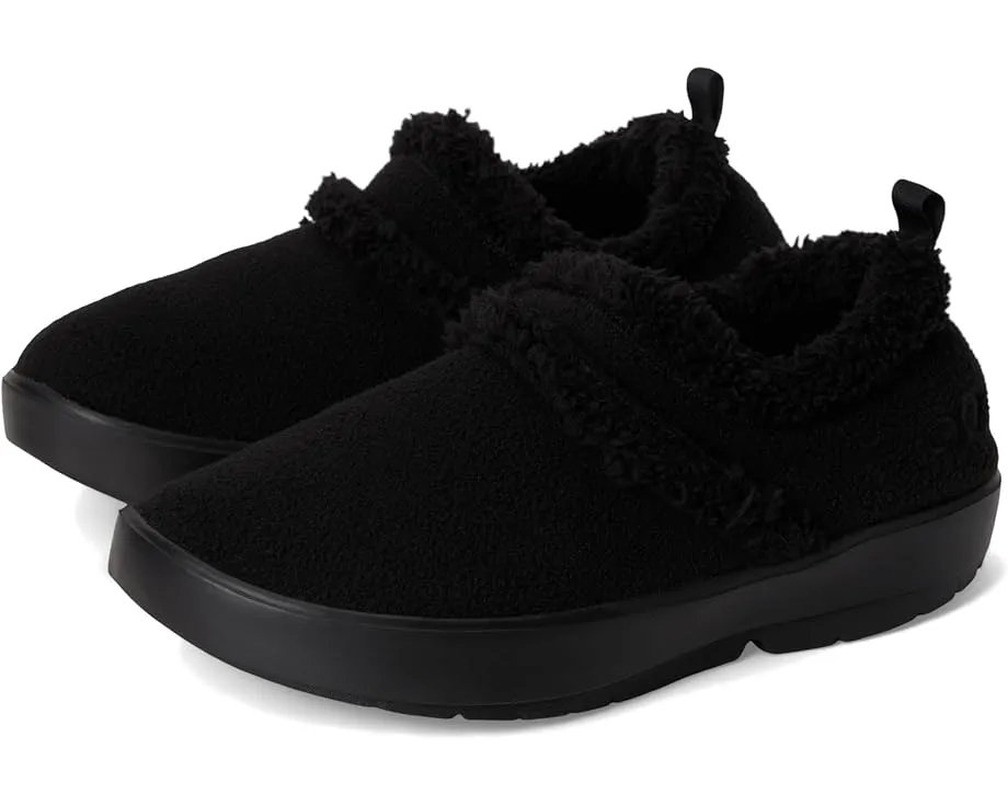 OOFOS OOcoozie Low с технологией OOfoam и воротником из искусственной овчины