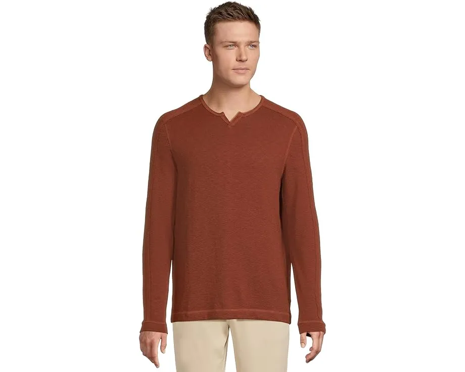 Свитшот Johnston & Murphy Split-neck с текстурной вязкой