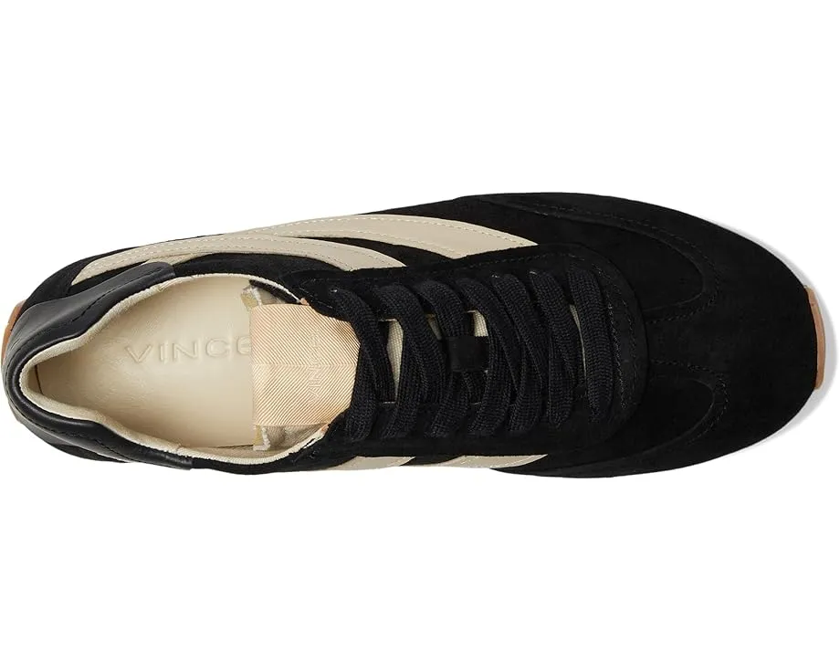 Кроссовки Vince Oasis Runner-W на шнуровке из мягкой кожи с контрастными деталями