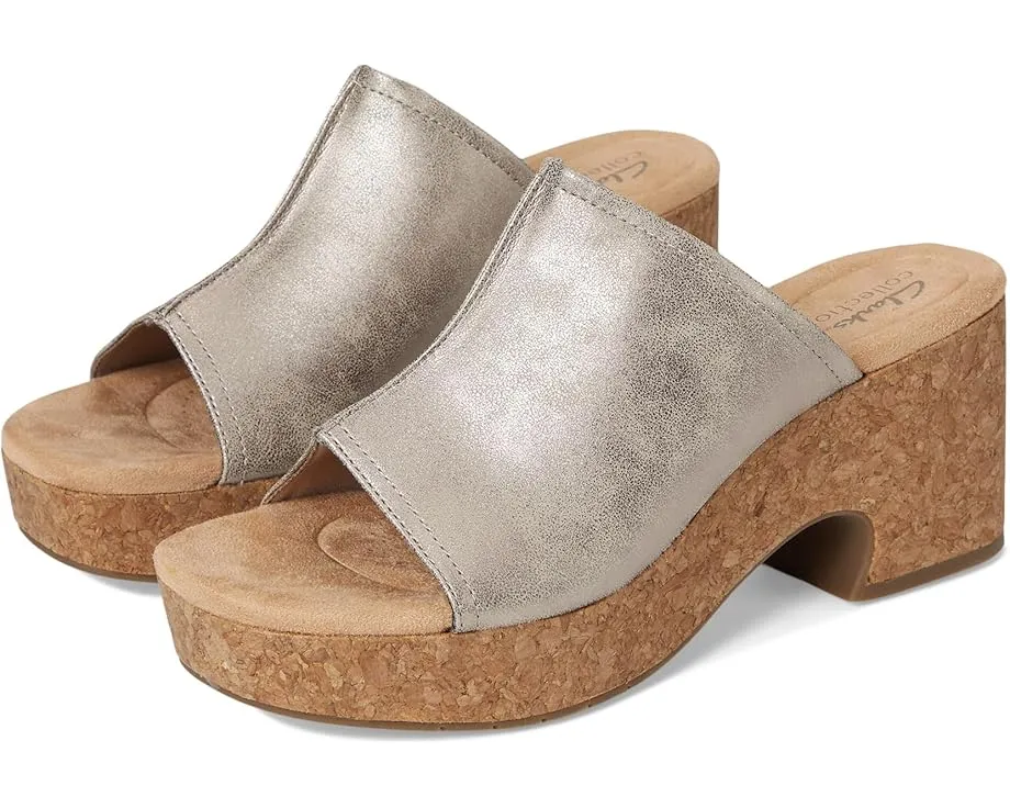 Сандалии Clarks Nerisa Vine на пробковом каблуке с мягкой стелькой