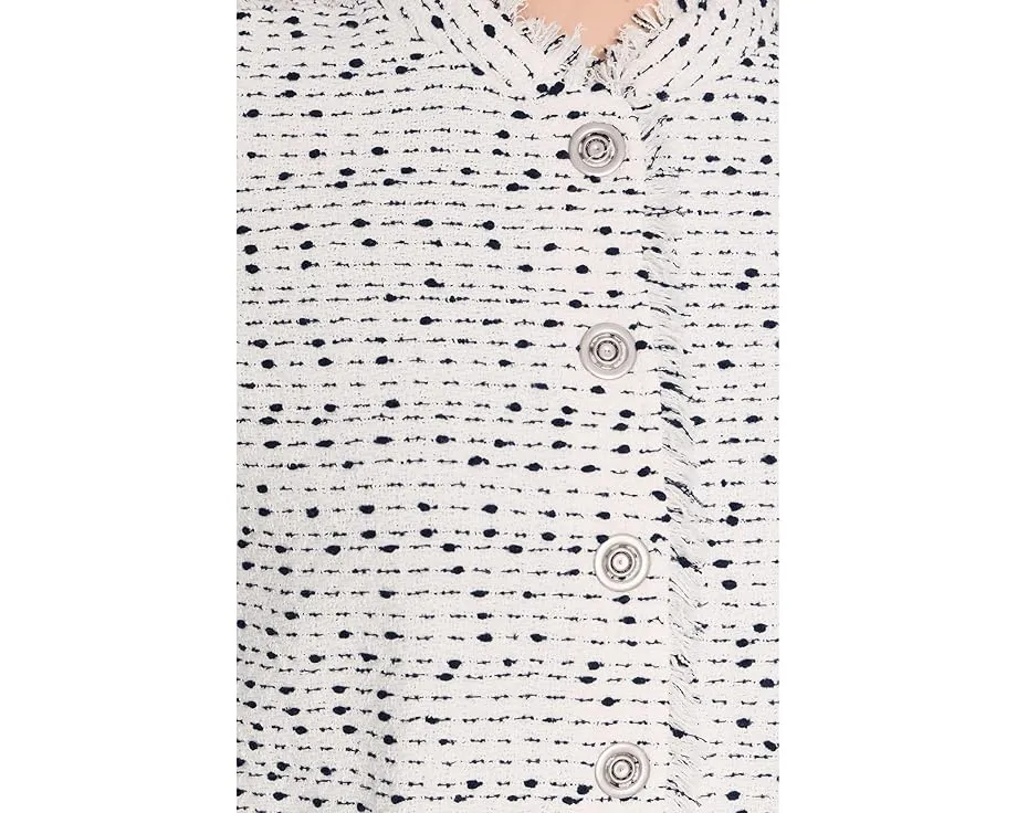 Короткий жакет NIC+ZOE с непами и бахромой на погонах