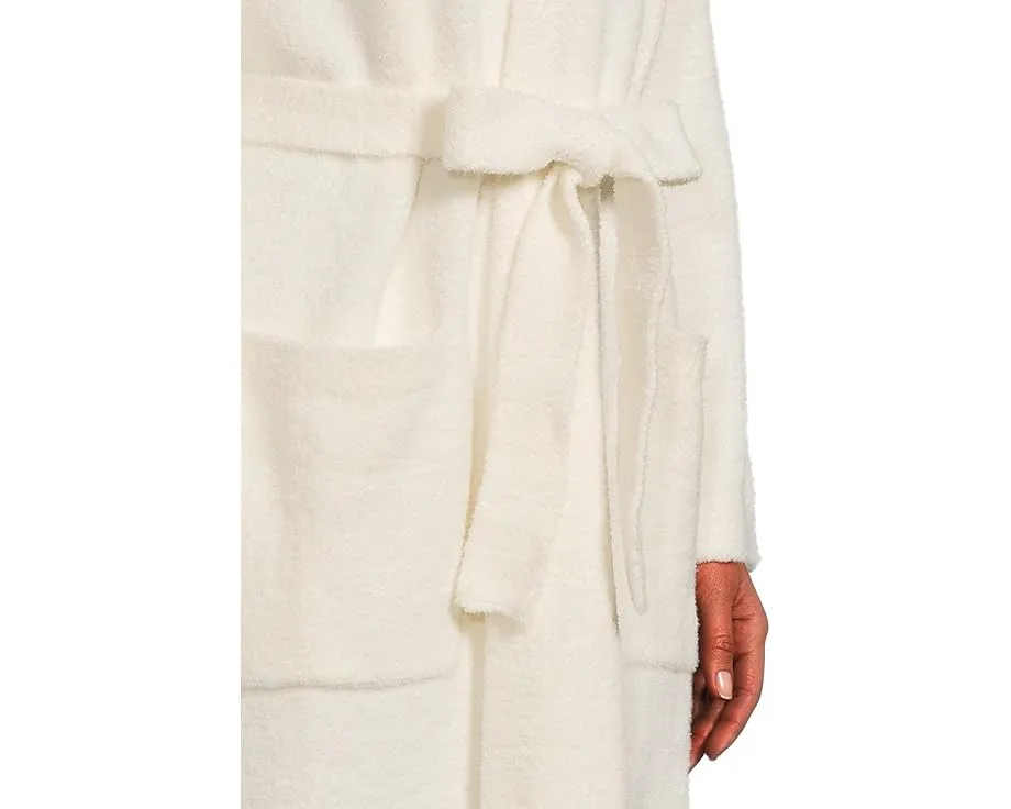 Халат Barefoot Dreams Cozychic Luxe с ребристой отделкой и накладными карманами