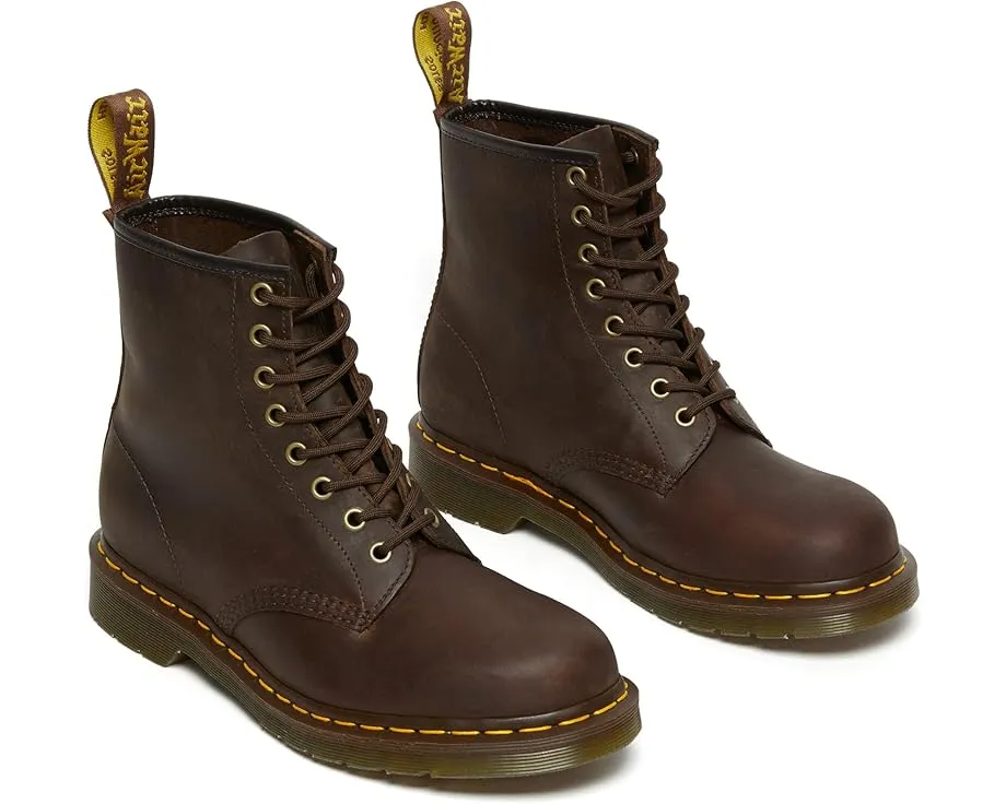 Ботинки Dr. Martens 1460 Crazy Horse Leather с 8 люверсами и устойчивой подошвой