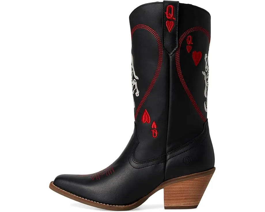 Ботинки Dingo Queen A Hearts с острым носком и ковбойским каблуком