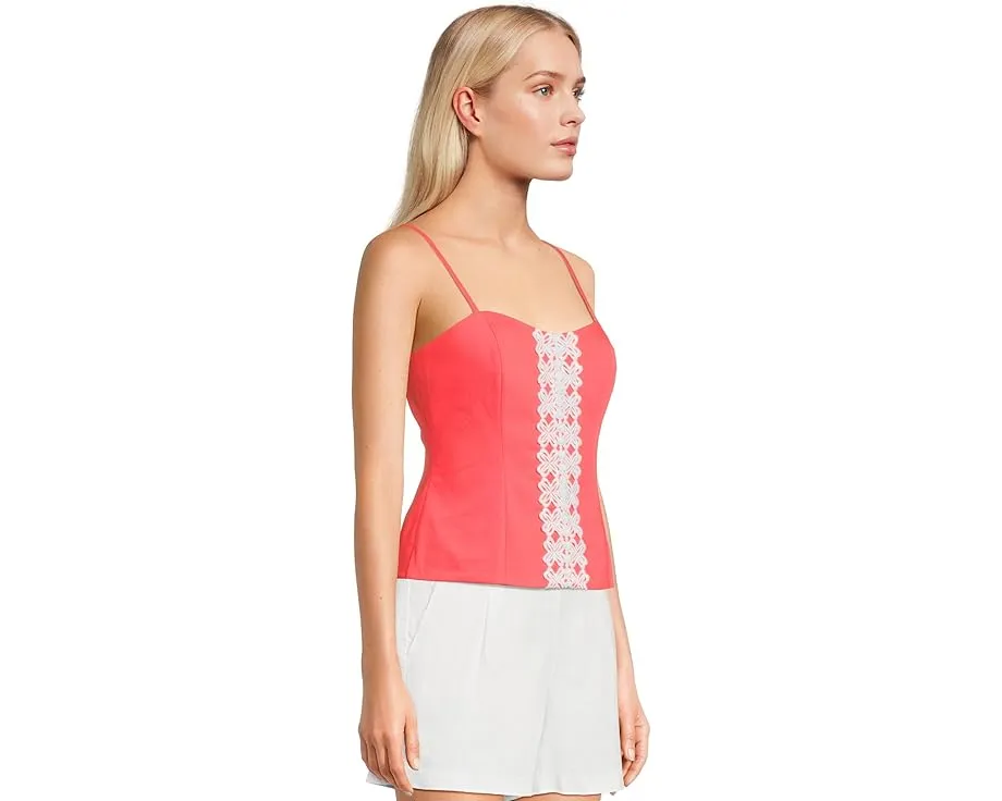Lilly Pulitzer топ Shelli с кружевом и регулируемыми бретелями