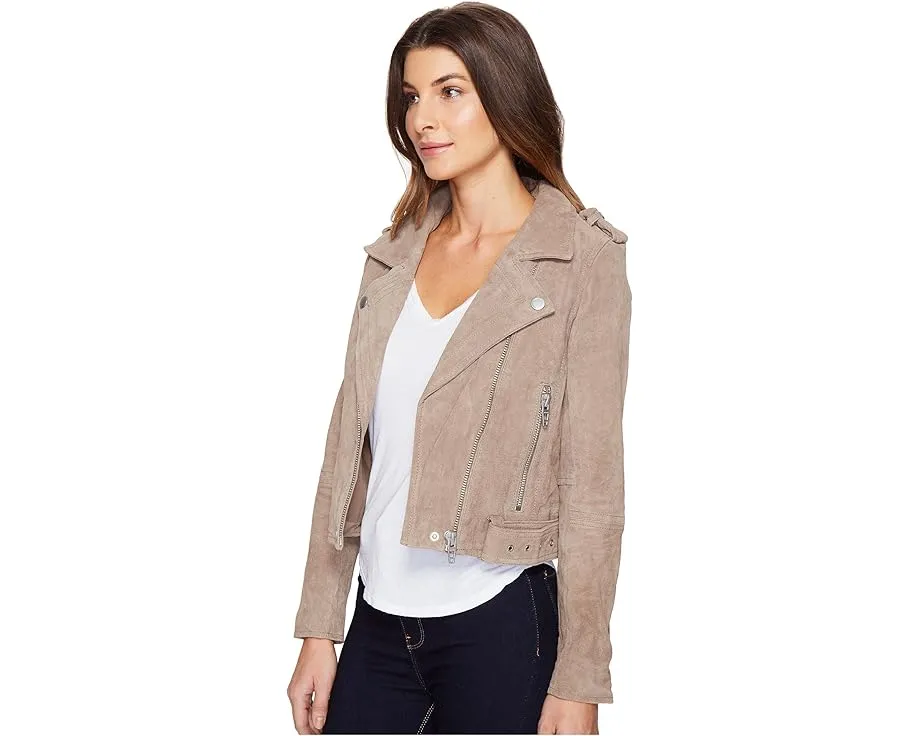 Косуха Blank NYC из замши с асимметричной застежкой и ремнем