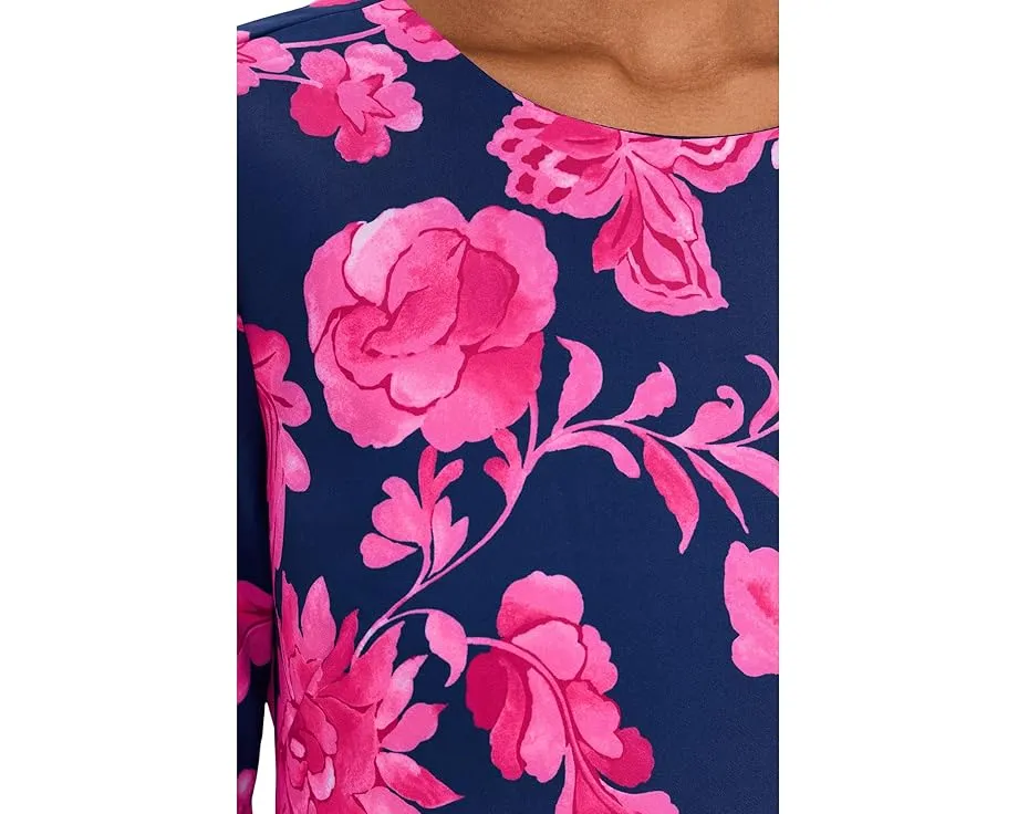 Короткое платье Adrianna Papell с расклешенными рукавами и глубоким вырезом на спине