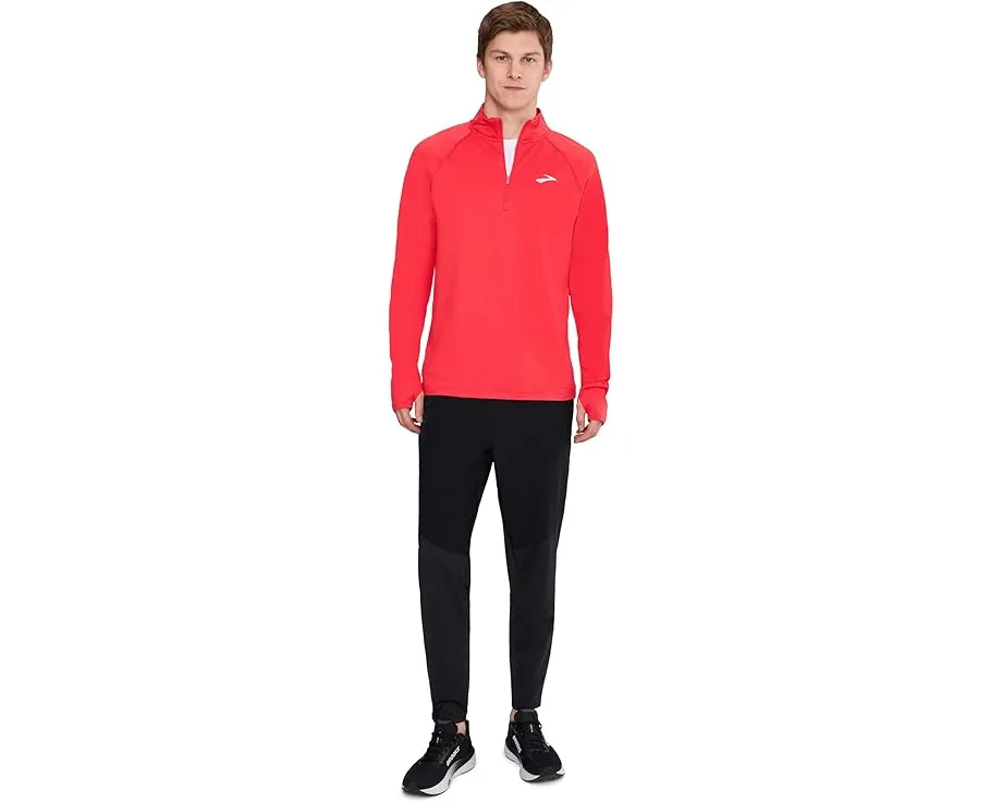 Куртка Brooks Dash 1/4 Zip 3.0 с воротником стойкой и отверстиями для большого пальца