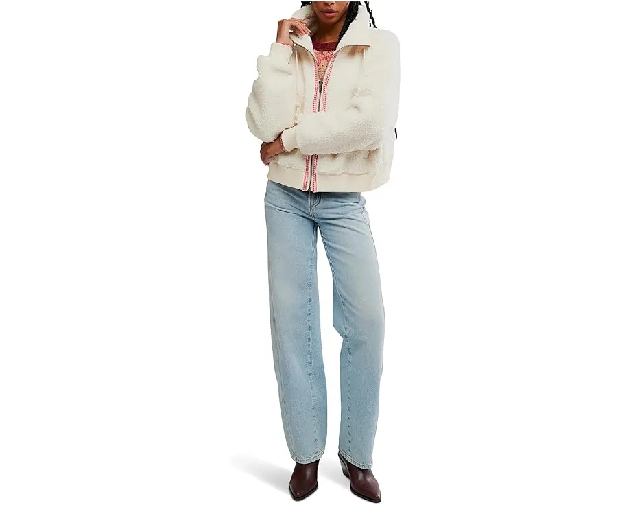 Кардиган Free People Alpine Sherpa с искусственным мехом и шнурками