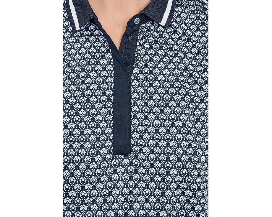 Поло Callaway Scarf Geo с рельефным воротником из переработанного полиэстера