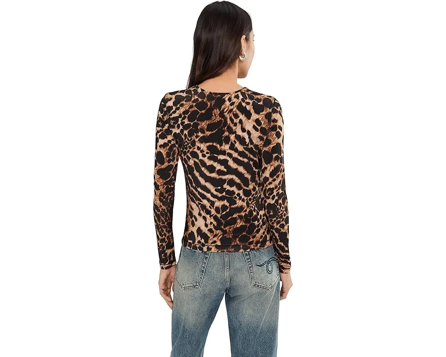 Топ AllSaints Katlyn с облегающим кроем и длинным рукавом