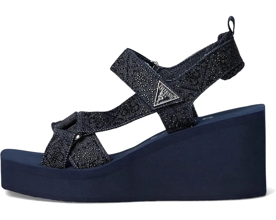 Сандалии GUESS Dawsin на платформе с застежкой на липучке